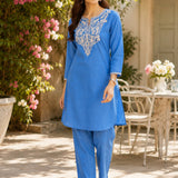 Pure Cotton Embroidered Co-Ord Set