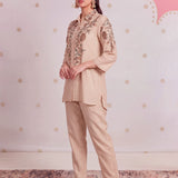 Saesha Butter Ivory Embroidered Co-ord Set