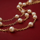 Aster Multilayer Swarovski Pearl Necklace