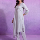 Meher Powder Blue Embroidered Suit Set