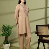 Viscose Rayon Embroidered Co-Ord Set