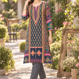 Viscose Rayon Ethnic Printed Kurta Trouser Set