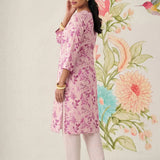 Kavya Fuchsia Printed Chanderi Suit Set with Dupatta