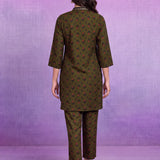 Mahira Olive Printed Co-ord Set