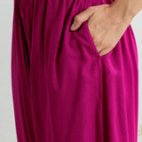 Aarohi Electric Fuchsia Ombre Embroidered Kaftan Set