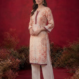 Naomi Rust Printed Cotton Blend Kurta for Women