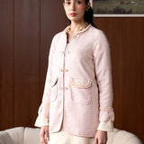 Winslet Pink Textured Jacket