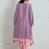 Ishani Rich Mauve Applique Embroidered Co-ord Set