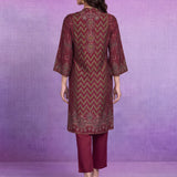 Zara Maroon Printed Kurta Set
