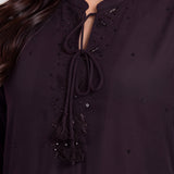 Ziya Blackberry Purple Embroidered Kurta Set