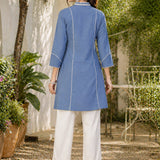 Cotton Embroidered Shirt Kurta Set