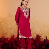Samaira Maroon Embroidered Suit Set