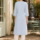 Pure Cotton Floral Yoke Kurta Palazzo Set