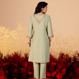 Anaya Sage Green Embroidered Kurta Set