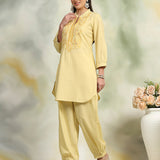 Pure Cotton Paisley Embroidered Co-Ord Set