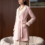 Aera Pink Belted Coat