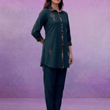 D.Teal  All-Over Printed Cotton Co-ord Set