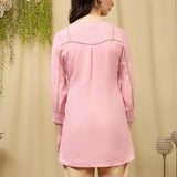 Cotton Linen Embroidered Top
