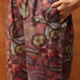 Wool Blend Floral Printed Kurta Palazzo Set