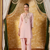 Ishita Pink Embroidered Suit Set