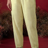 Saavan Light Green Embroidered Cotton blend Kurta Set