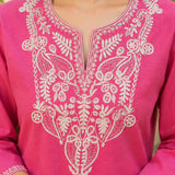 Pure Cotton Embroidered Co-Ord Set