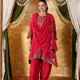 Aaradhya Antique Pink Embroidered Suit Set