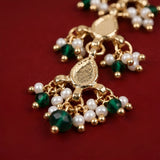 Emerald Green Myra Beaded Earrings