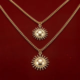 Aria Sun Pendant Necklace