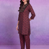 Mahira Maroon Printed Co-ord Set