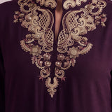 Arzoo Sangaria Purple Embroidered Co-ord Set