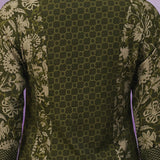 Green Printed Cotton Panelled Kurta Set