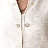 Winslet Ivory Textured Jacket