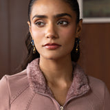 Noelle Pink Fur-lined Jacket