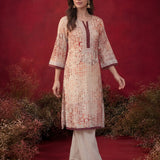 Naomi Rust Printed Cotton Blend Kurta for Women
