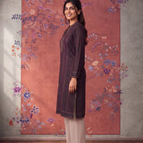 Nandini Deep Purple Purple Printed Kurta
