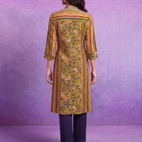 Ira Mustard Printed Kurta