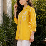 Cotton Embroidered Shirt Top