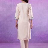 Anika Ivory Embroidered Kurta Set