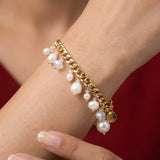 Celeste Baroque Pearl Bracelet