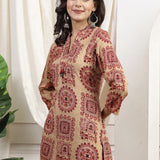 Ethnic Motif Printed Tassel Detail Kurti