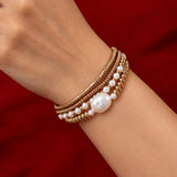 Elara Baroque Pearl Bracelet