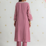 Kiara Blush Pink Embroidered Suit Set