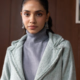 Sorelle Mint Green Tweed Coat