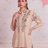 Saesha Butter Ivory Embroidered Co-ord Set
