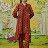Aavya Burnt Orange Printed Co-ord Set
