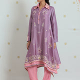 Ishani Rich Mauve Applique Embroidered Co-ord Set