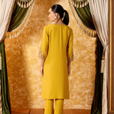 Vaidehi Turmeric Mustard Embroidered Suit Set