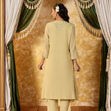Aaliya Tea Green Embroidered Suit Set