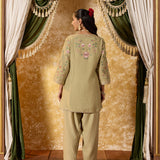 Vaara Kalini Light Green Embroidered Suit Set with Dupatta